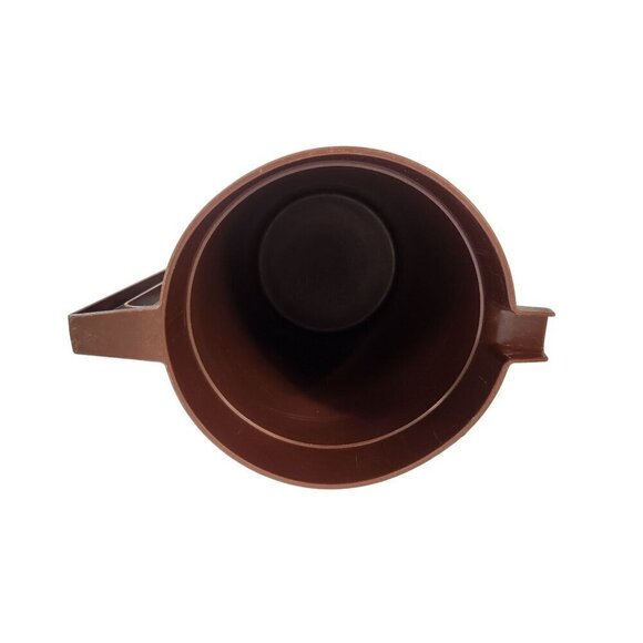 Vintage Tupperware Brown Plastic Pitcher With Handle - Made In USA NO. 1416-3 no - Picture 5 of 13